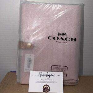 Coach Pink Folio Notebook Cover